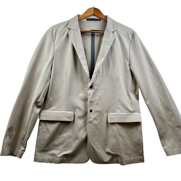 Ministry of Supply Aviator Jacket Mens Large Performance Travel Blazer Beige - Picture 1 of 12